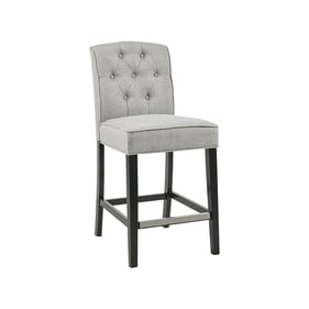 Olliix Madison Park Marian Light Grey Tufted Counter Stool