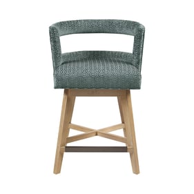 Olliix Madison Park Glenwood Grey Swivel Counter Height Stool