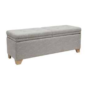 Olliix Madison Park Ashcroft Grey Soft Close Storage Bench