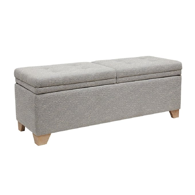 Olliix Madison Park Ashcroft Grey Soft Close Storage Bench OLIX-MP105-0189