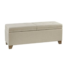 Olliix Madison Park Ashcroft Natural Soft Close Storage Bench