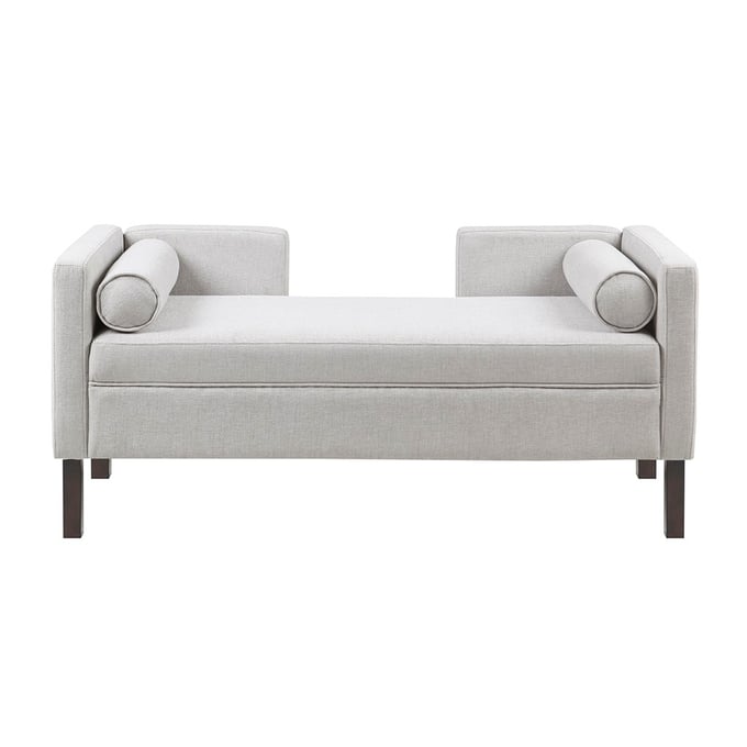 Olliix Madison Park Bradford Gray Upholstered Accent Bench OLIX-MP105-1185