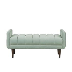 Olliix Madison Park Linea Seafoam Modern Accent Bench