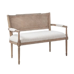 Olliix Madison Park Willshire Beige Reclaimed Natural Settee