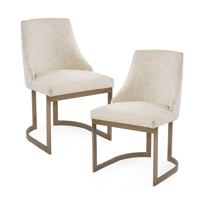 2 Olliix Madison Park Bryce Cream Dining Chairs OLIX-MP108-0788