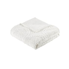 Olliix Madison Park Arya Ivory King Duvet Cover Set