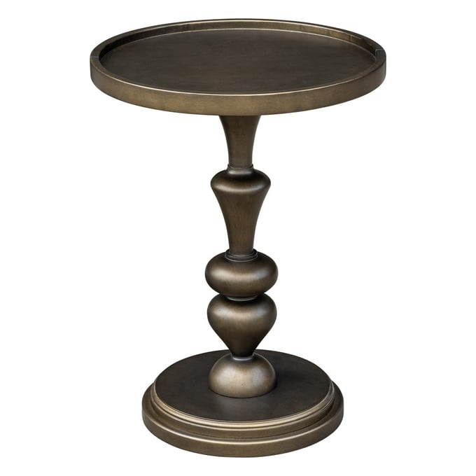 Olliix Madison Park Del Mar Bronze Pedestal Accent Table OLIX-MP125-1190