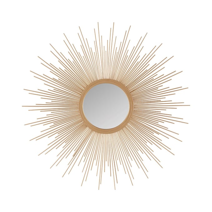 Olliix Madison Park Fiore Gold Sunburst 29.5 Inch Wall Decor Mirror OLIX-MP160-0181