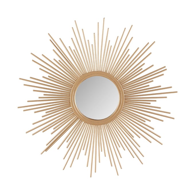 Olliix Madison Park Fiore Gold Sunburst 14.5 Inch Wall Decor Mirror OLIX-MP160-0230