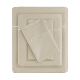 Olliix Madison Park 600 Thread Count Sand Split King Pima Cotton Sheet Set