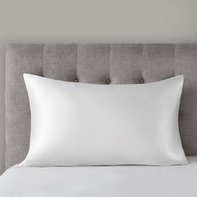 Olliix Madison Park Silk White Queen Mulberry Single Pillowcase