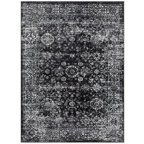 Olliix Madison Park Chadwick Black Cream Persian Woven Area Rug - 5 x 7