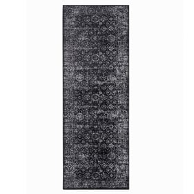 Olliix Madison Park Chadwick Black Cream Persian Woven Area Rug - 3 x 8