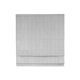 Olliix Madison Park Galen Grey Basketweave Cordless Roman Shade - 64 x 31