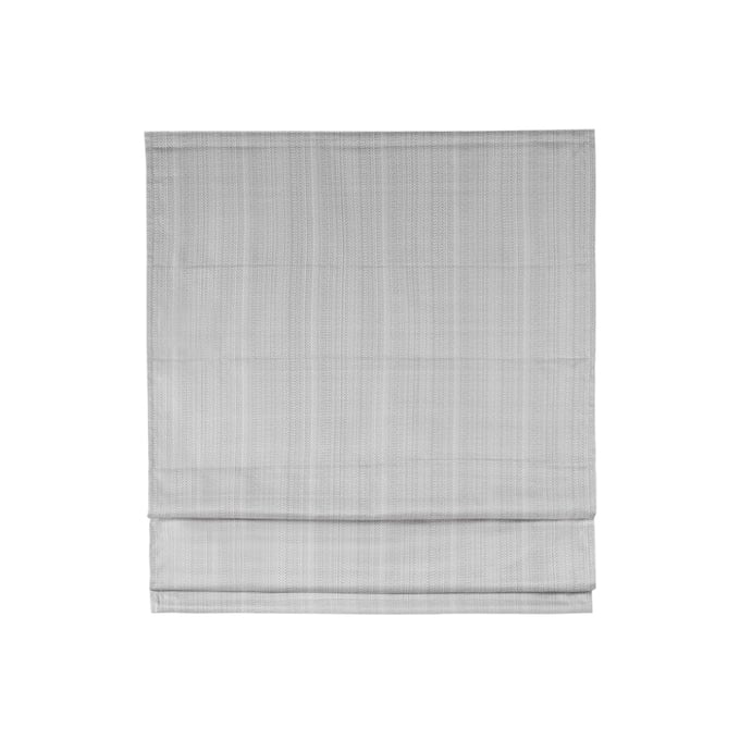 Olliix Madison Park Galen Grey Basketweave Cordless Roman Shade - 64 x 33 OLIX-MP40-6553