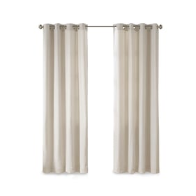 Olliix Madison Park Englewood Natural Dyed Grommet Top Curtain Panel - 63 x...