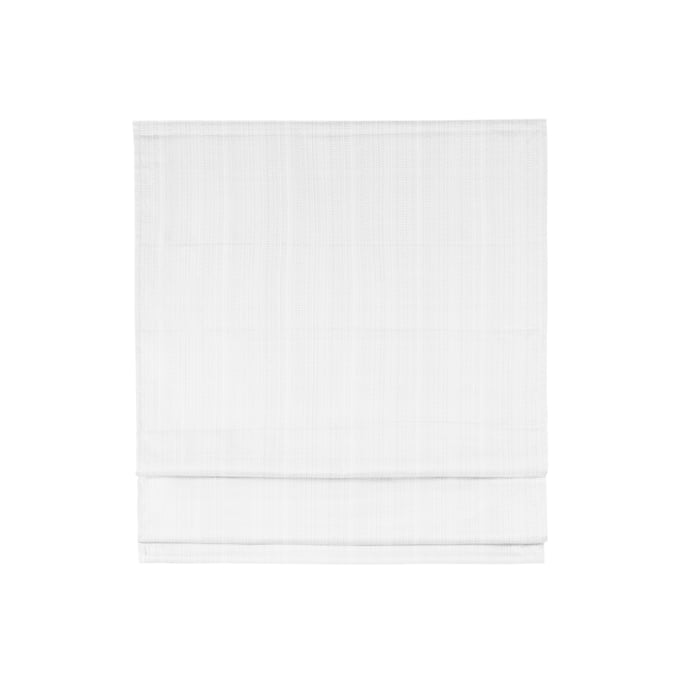 Olliix Madison Park Galen White Basketweave Cordless Roman Shade - 64 x 31 OLIX-MP40-7224