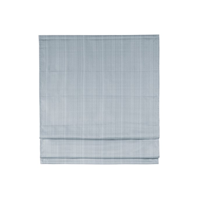 Olliix Madison Park Galen Blue Basketweave Cordless Roman Shade - 64 x 31 OLIX-MP40-7318