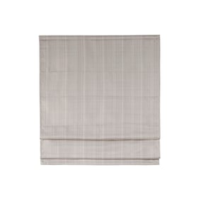 Olliix Madison Park Galen Taupe Basketweave Cordless Roman Shade - 64 x 33