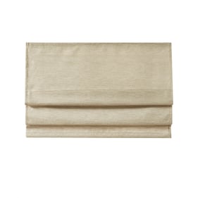 Olliix Madison Park Como Taupe Faux Silk Cordless Roman Shade - 31 x 64