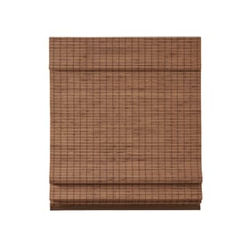 Olliix Madison Park Eastfield Teak Bamboo Light Filtering Roman Shade - 33 ...