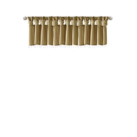 Olliix Madison Park Emilia Bronze Lightweight Valance With Beads