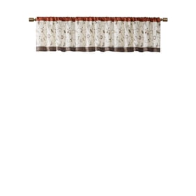 Olliix Madison Park Serene Spice Embroidered Window Valance