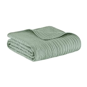 Olliix Madison Park Tuscany Seafoam Oversized Quilted Throw