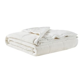 Olliix Madison Park Coleman Ivory Twin Twin XL Reversible Down Alternative ...