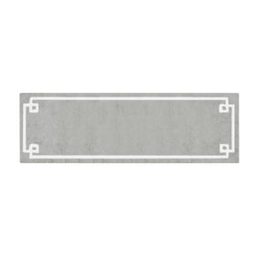 Olliix Madison Park Evan Grey Cotton Tufted Bath Rug - 24 x 72