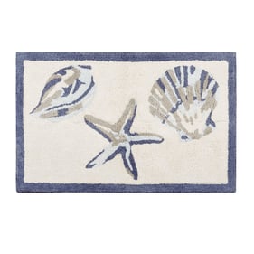 Olliix Madison Park Bayside Blue Reversible High Pile Tufted Bath Rug - 21 ...