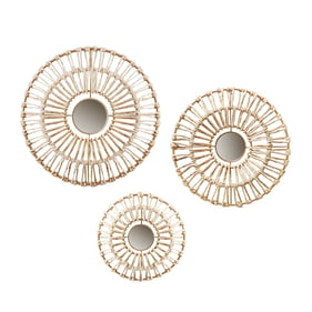 Olliix Madison Park Ella Neutral Round 3pc Wall Decor Set