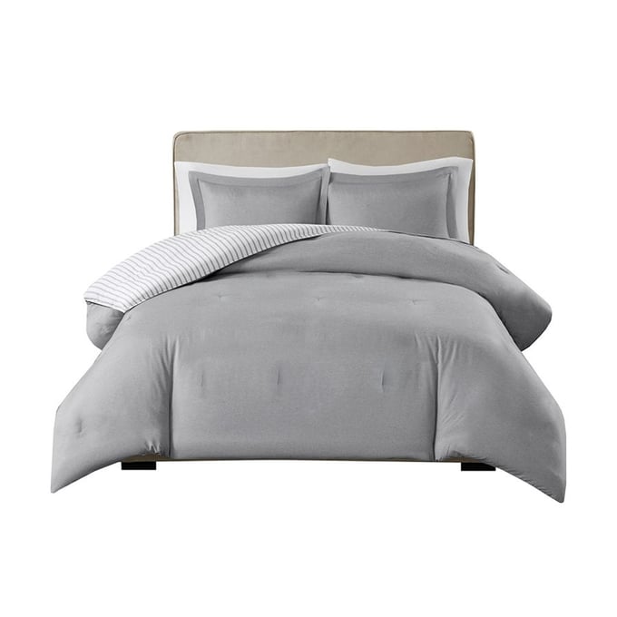 Olliix Madison Park Essentials Hayden Grey Twin Reversible Alternative Comforter Set OLIX-MPE10-564