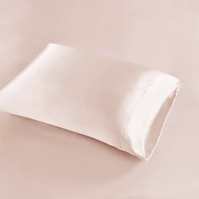 Olliix Madison Park Essentials Satin Blush Luxury 2pc Pillowcases