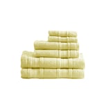 Olliix 510 Design Aegean Yellow Turkish Cotton 6pc Towel Set