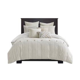 Olliix Madison Park Signature Essence Ivory King Comforter Set