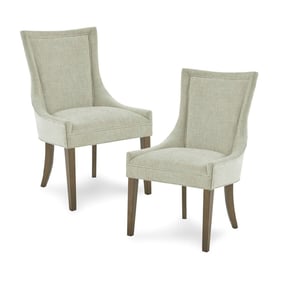 2 Olliix Madison Park Signature Ultra Light Green Dining Side Chairs