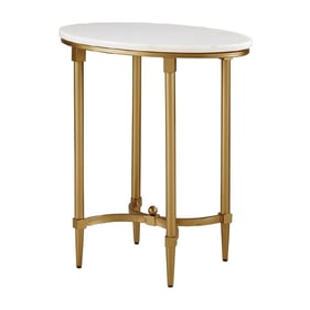 Olliix Madison Park Signature Bordeaux White Gold End Table