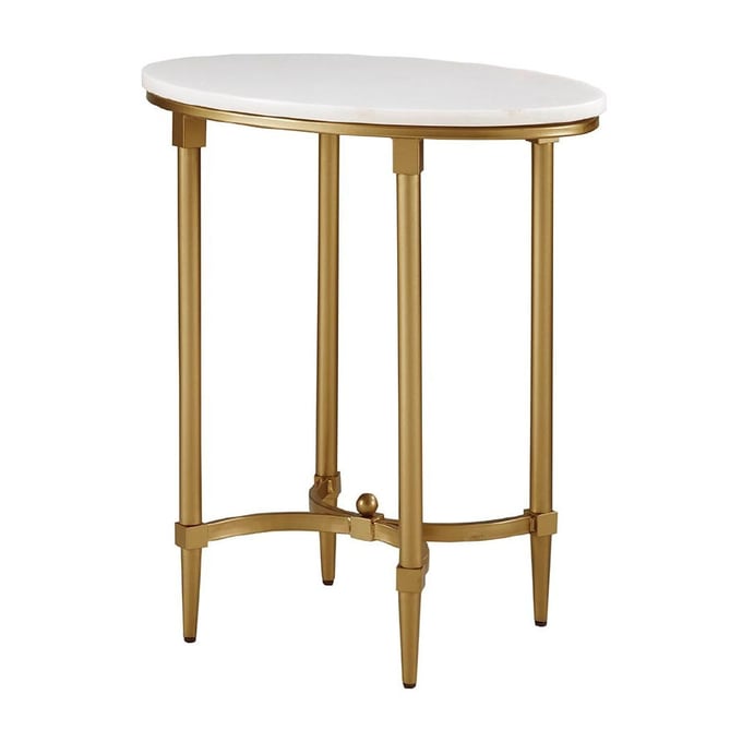 Olliix Madison Park Signature Bordeaux White Gold End Table OLIX-MPS120-0124