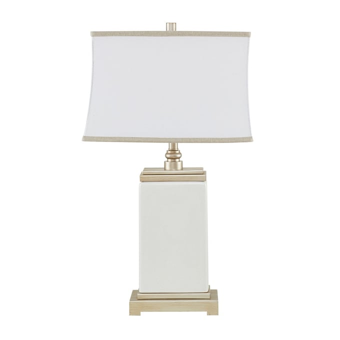 Olliix Hampton Hill Colette Ivory Rectangular Ceramic Table Lamp OLIX-MPS153-0025