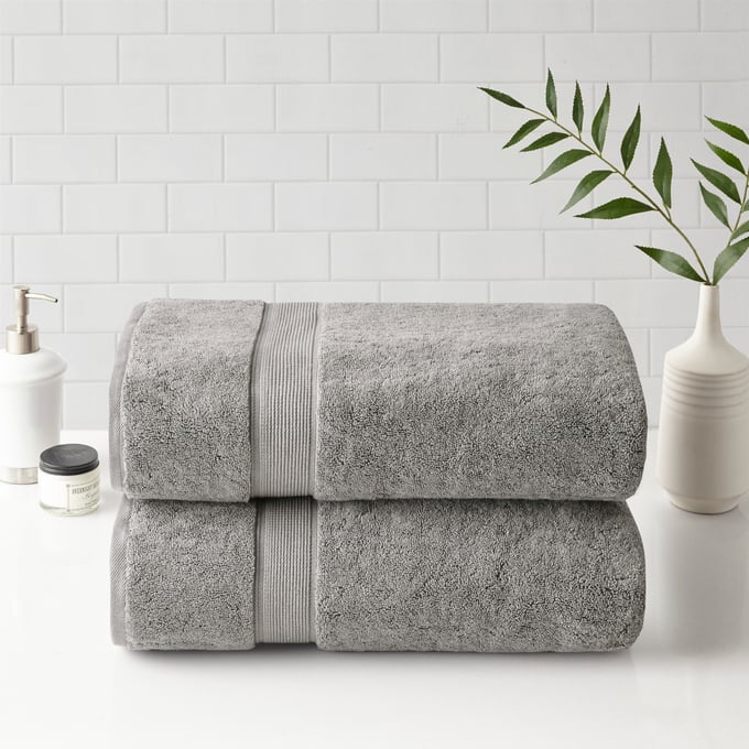 Chic Home Luxurious 2-Piece 100% Pure Turkish Cotton Bath Sheet Towels,  34x68, Jacquard Weave Design, OEKO-TEX