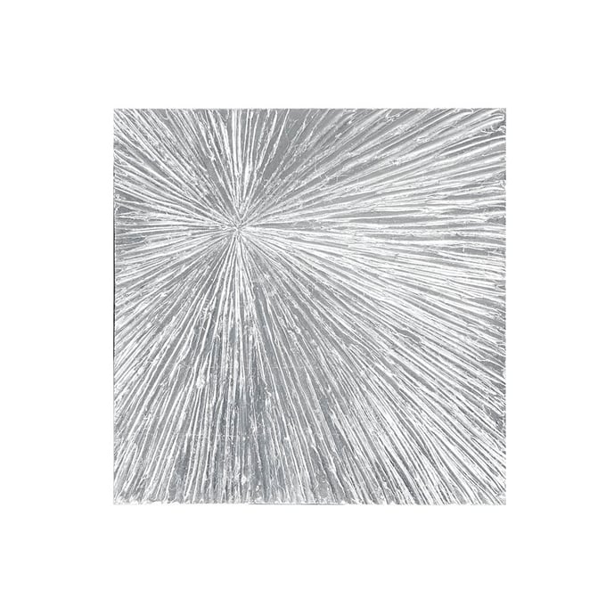 Olliix Madison Park Signature Sunburst Silver Dimensional Resin Wall Art OLIX-MPS95A-0022