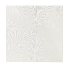 Olliix Madison Park Signature Sunburst White Dimensional Resin Wall Art