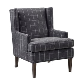 Olliix Martha Stewart Decker Charcoal Accent Chair