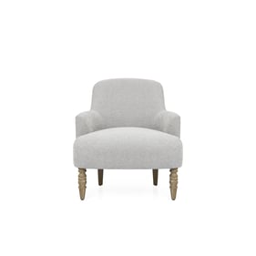 Olliix Martha Stewart Jada Light Grey Upholstered Accent Chair