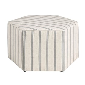 Olliix Martha Stewart Ellen Natural Cocktail Ottoman