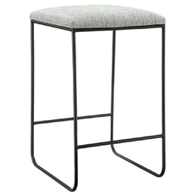 Olliix Martha Stewart Hastings Grey Black Counter Height Stool