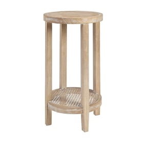 Olliix Martha Stewart Harley Reclaimed Wheat Round Accent Table