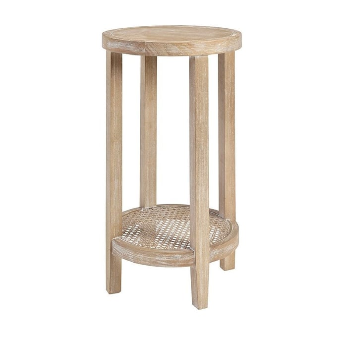 Olliix Martha Stewart Harley Reclaimed Wheat Round Accent Table OLIX-MT120-0024