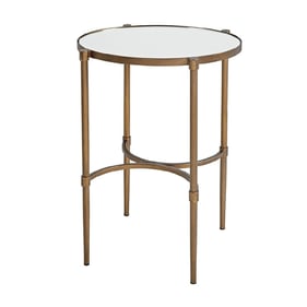 Olliix Martha Stewart Lia Antique Bronze Oval Accent Table